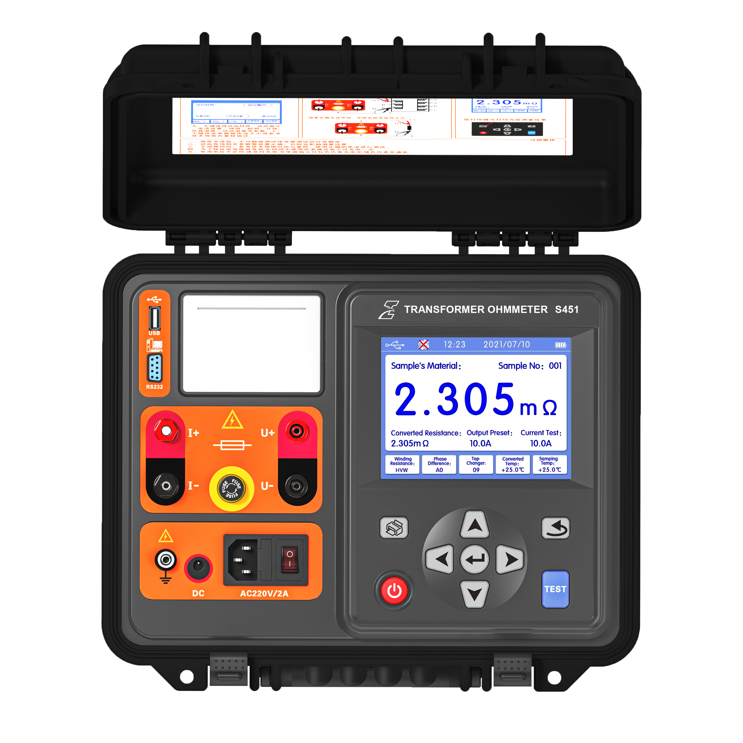 High voltage cable test and diagnostic equipment